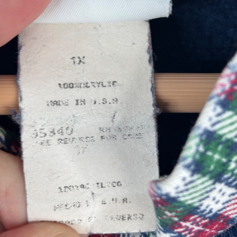 Vtg 90s Basic Editions Double Collar Turtleneck 1… - image 6